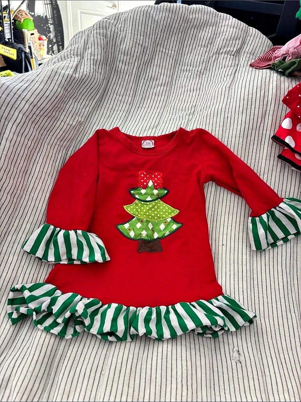 Isla Grace Kids Holiday Christmas Tree Dress